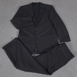 Brooks Brothers 2-Piece Suit Mens 42R Pants 36x32 Windowpane 1818 Madison Saxxon